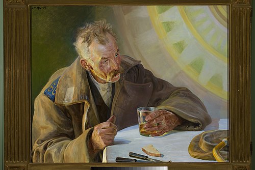 Christ in Emmaus – triptych, 1909, Jacek Malczewski