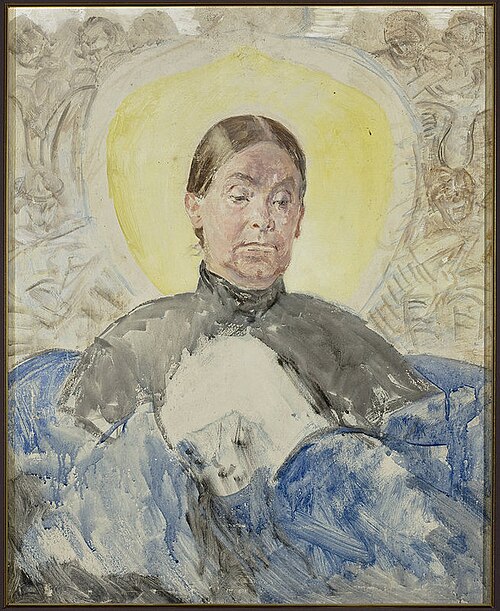 Portrait of Bronisława, artist’s sister, 1921, Jacek Malczewski