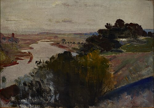 Landscape at the Vistula, 1900, Jacek Malczewski