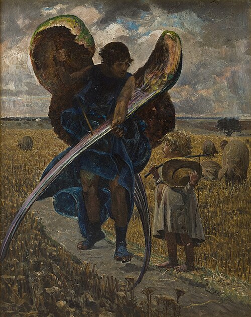 Following the Angel – Triptych (Central Part), 1901, Jacek Malczewski