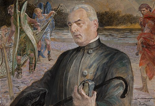 Portrait of the Reverend Jan Jasiak, 1925, Jacek Malczewski