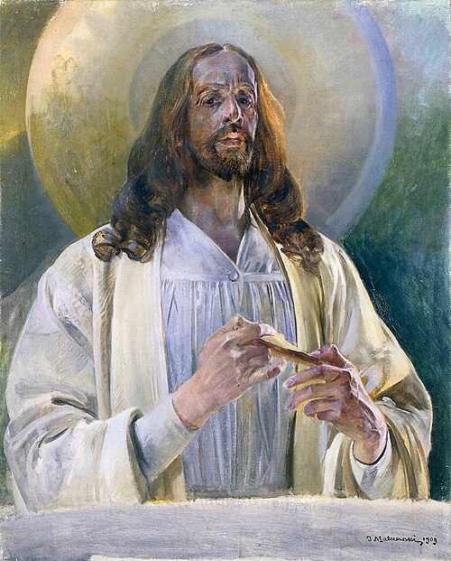 Christ in Emmaus, 1909, Jacek Malczewski