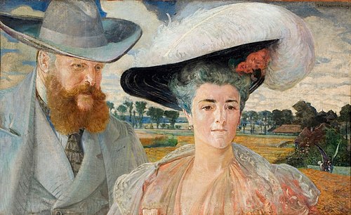 Portrait of Karol and Malgorzata Lanckoroński, 1905, Jacek Malczewski