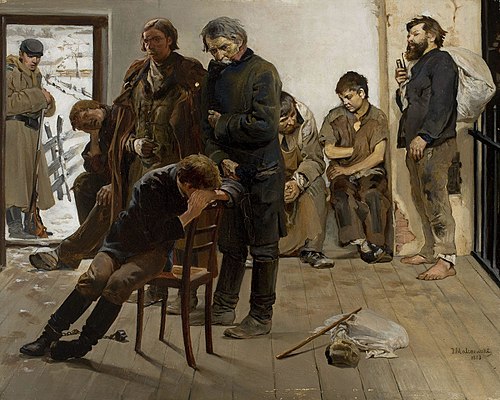 The prisoners (Road to Siberia), 1883, Jacek Malczewski