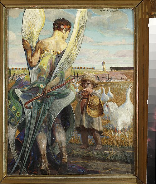 Angel, I will follow you, 1901, Jacek Malczewski