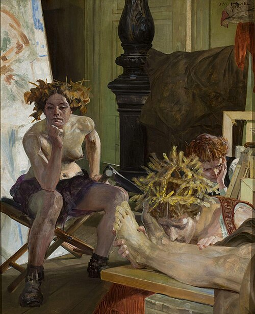 The Artist's death, 1909, Jacek Malczewski