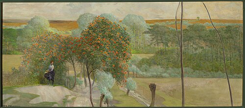 Landscape with rowan trees., 1909, Jacek Malczewski