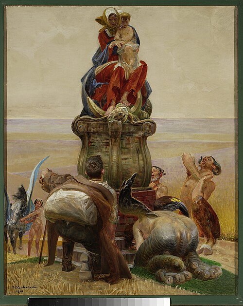 Adoration of the Madonna, 1910, Jacek Malczewski