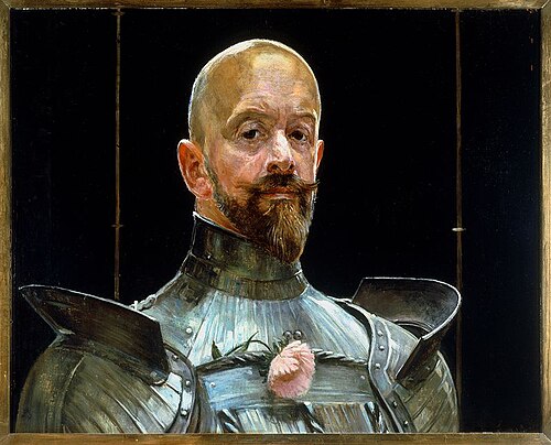 Self-portrait in armor., 1914, Jacek Malczewski