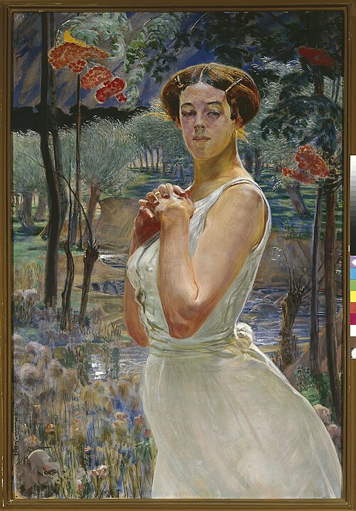 A woman in a grove., 1917, Jacek Malczewski