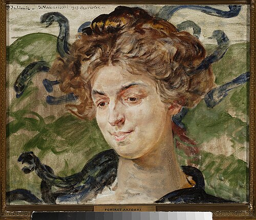 Portrait of Helena Sulima, actress, as Gorgon, 1903, Jacek Malczewski
