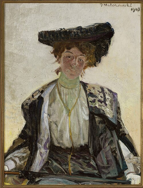 Portrait of actress Helena Sulima, 1903, Jacek Malczewski