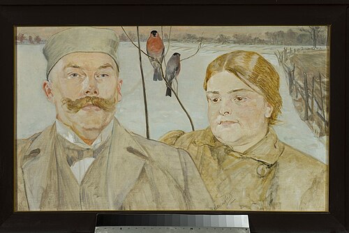 Portrait of Wacław Karczewski and Helena Karczewska, 1900, Jacek Malczewski