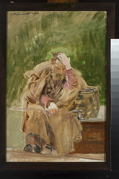 Old man at a water well, 1903, Jacek Malczewski
