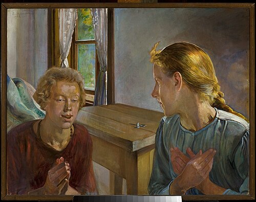 Annunciation, 1923, Jacek Malczewski