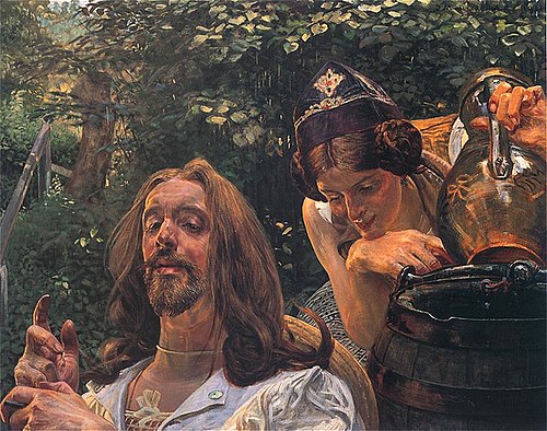 Jésus et la Samaritaine, 1911, Jacek Malczewski