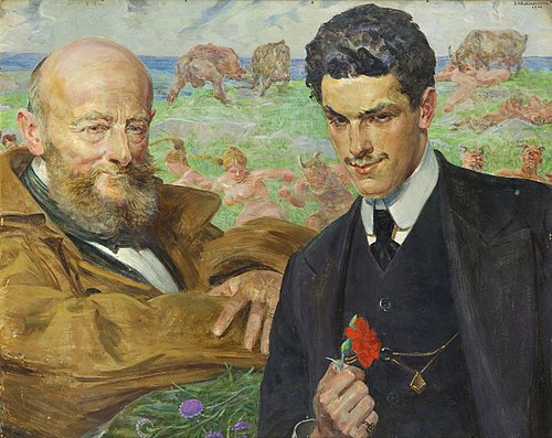 Allegory of experience and youth, 1911, Jacek Malczewski