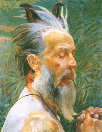 The head of a faun, 1900, Jacek Malczewski