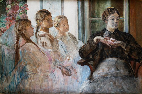 Lekcja historii, 1916, Jacek Malczewski