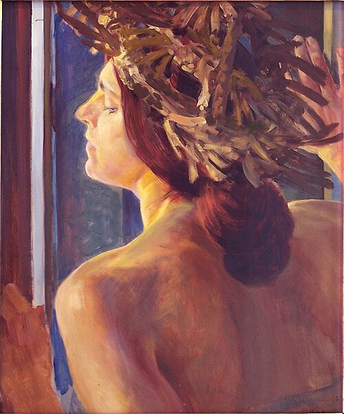 Studium kobiety przy oknie, , Jacek Malczewski