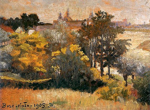 View of Krakow from Zwierzyniec, 1905, Jacek Malczewski