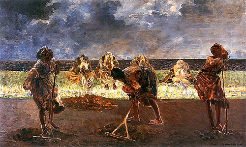 Grabiące siano, 1900, Jacek Malczewski