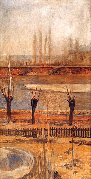 Landscape from the Banks of the Vistula, 1904, Jacek Malczewski