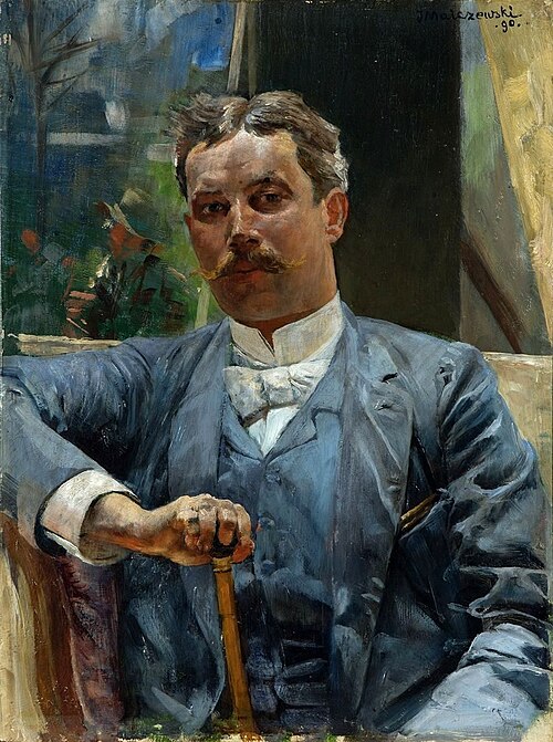 Portret Sobiesława Bystrzyńskiego, artysty Teatru Słowackiego w Krakowie, 1890, Jacek Malczewski