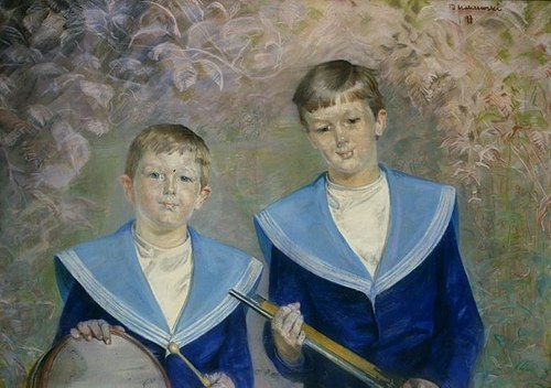 Edward and Roger Raczyński, 1897, Jacek Malczewski