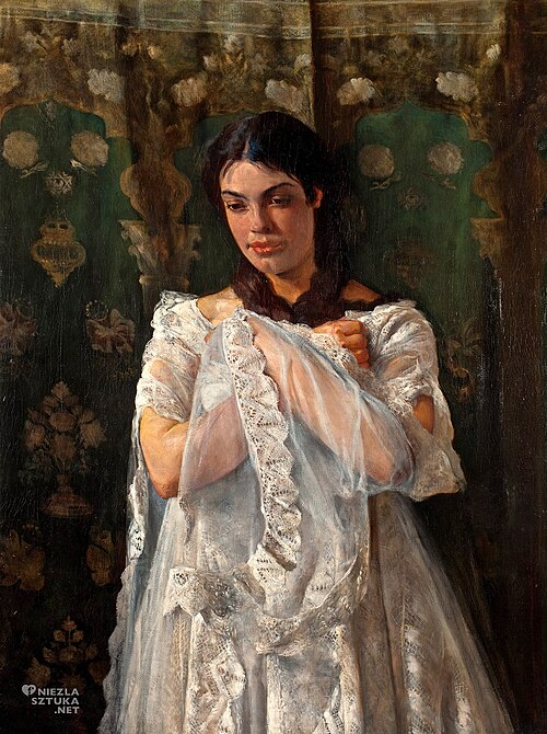 Portrait of Helena Marcello, 1880, Jacek Malczewski