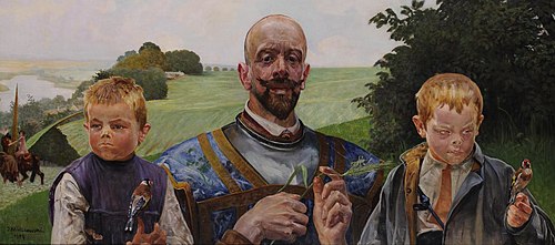 Muzyka pól (Autoportret), 1907, Jacek Malczewski