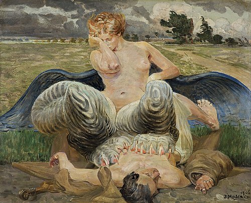 Artysta i chimera, 1906, Jacek Malczewski