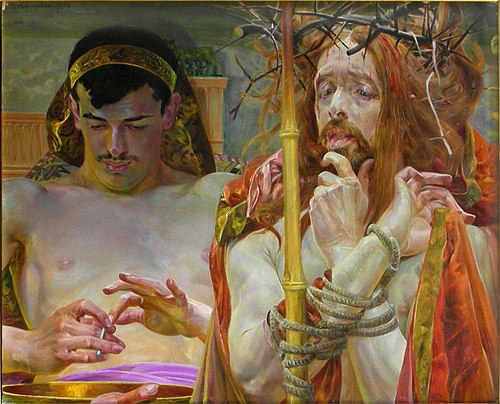 Kristus foran Pontius Pilatus, 1910, Jacek Malczewski