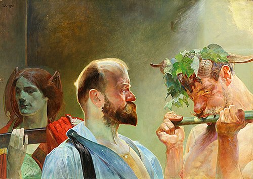Law. (Triptych Law, Country, Art)., 1903, Jacek Malczewski