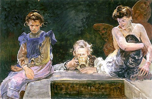Zatruta studnia VI, 1907, Jacek Malczewski