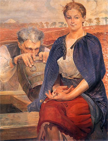 Zatruta studnia IV, 1905, Jacek Malczewski