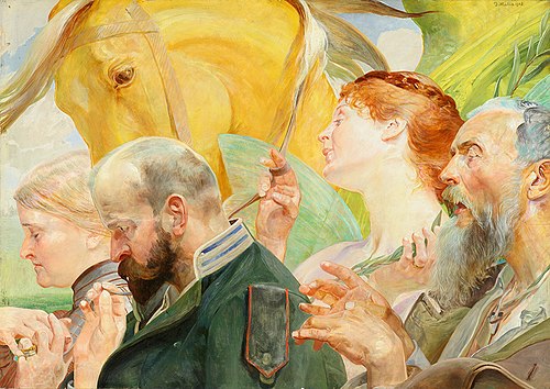 Art. (Triptych Law, Country, Art), 1903, Jacek Malczewski