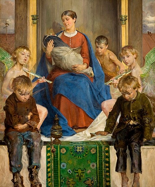 Madonna and Children, 1897, Jacek Malczewski