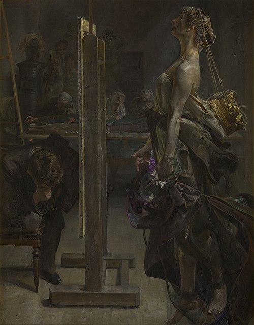 Painter's inspiration, 1897, Jacek Malczewski