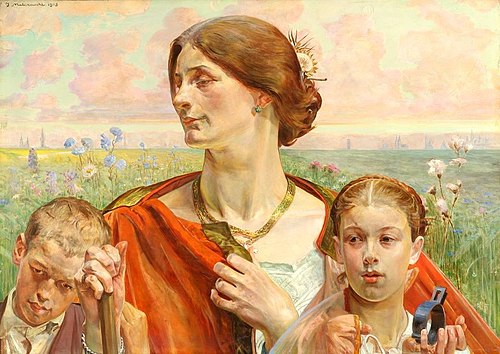 Country. (Triptych Law, Country, Art), 1903, Jacek Malczewski