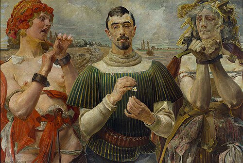 Polish Hamlet. Portrait of Aleksander Wielopolski, 1903, Jacek Malczewski