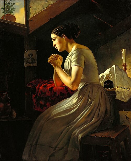 La veuve (Son mari a été tué), 1852, Rostislav Felitsin
