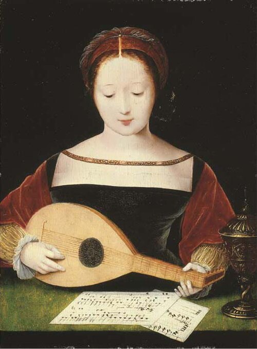 La Luthiste, 1525, Maître des demi-figures