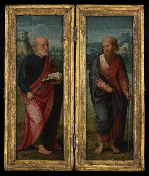 Petrus en Paulus, 1524, Maître des demi-figures