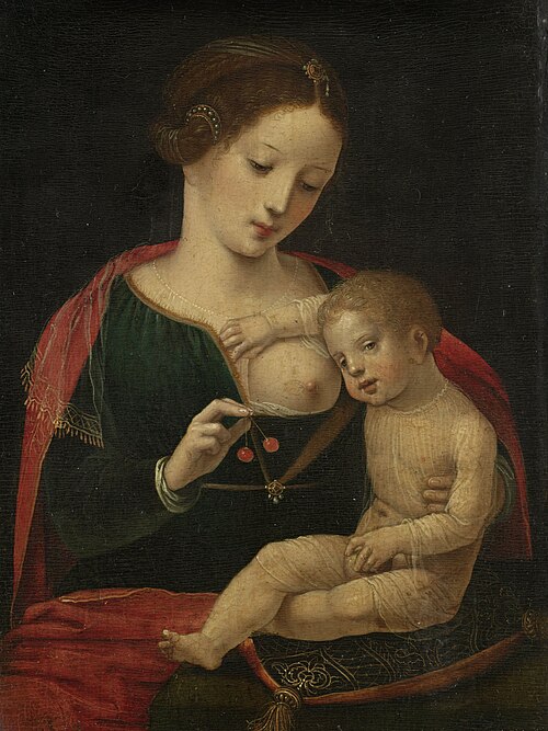Vierge à l'Enfant, 1530, Maître des demi-figures