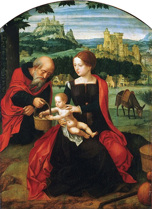 Le Repos pendant la fuite en Égypte, 1530, Maître des demi-figures