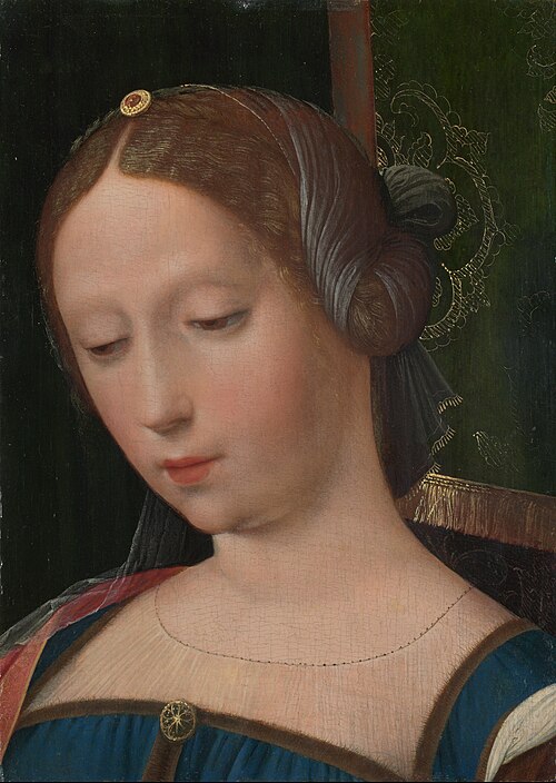 A Female Head, 1550, Maître des demi-figures