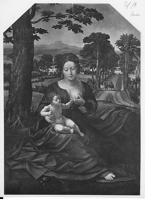 Le Repos en Égypte, 1510, Maître des demi-figures