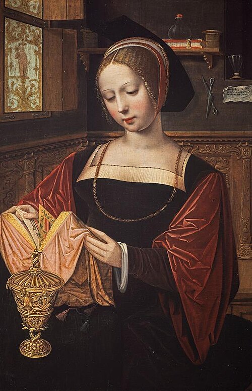 St Mary Magdalene Reading, , Maître des demi-figures