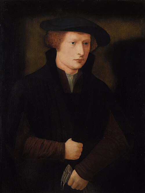 Portrait de jeune homme, 1550, Maître des demi-figures